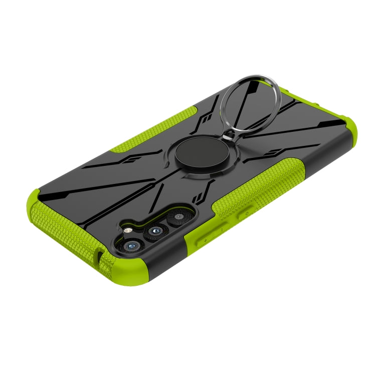 For Samsung Galaxy A34 5G Armor Bear Shockproof PC + TPU Phone Case with Ring