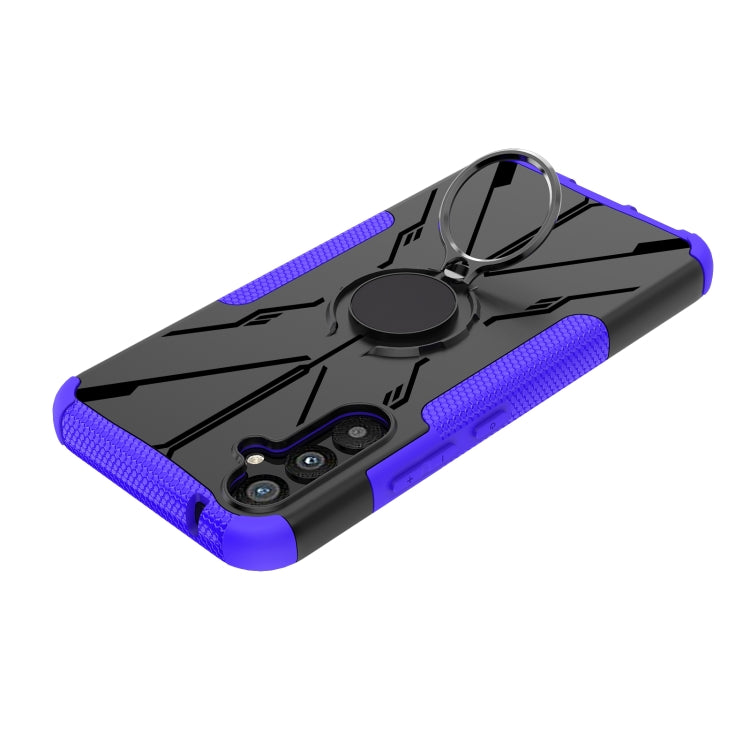 For Samsung Galaxy A34 5G Armor Bear Shockproof PC + TPU Phone Case with Ring