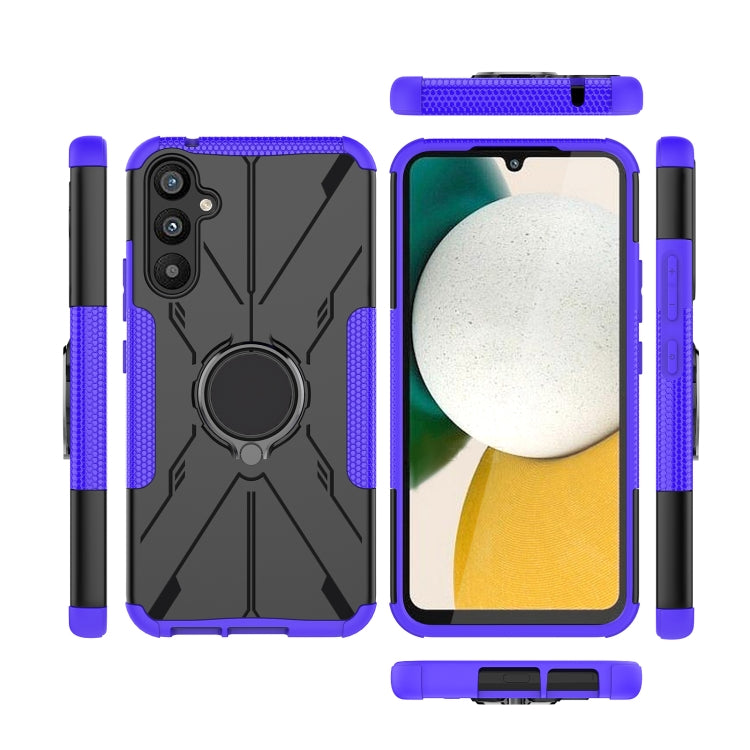 For Samsung Galaxy A34 5G Armor Bear Shockproof PC + TPU Phone Case with Ring
