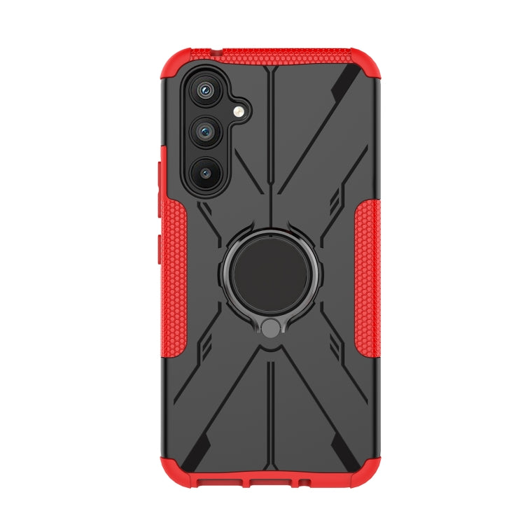 For Samsung Galaxy A54 5G Armor Bear Shockproof PC + TPU Phone Case with Ring