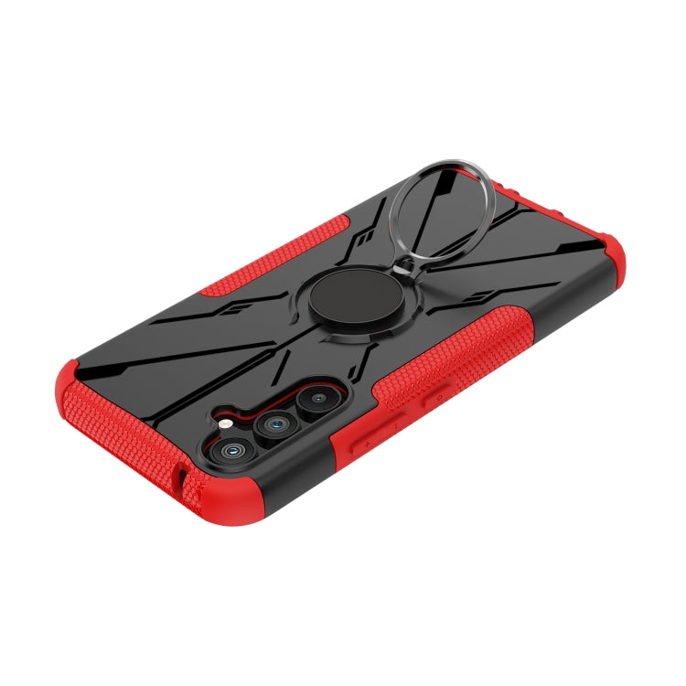 For Samsung Galaxy A54 5G Armor Bear Shockproof PC + TPU Phone Case with Ring