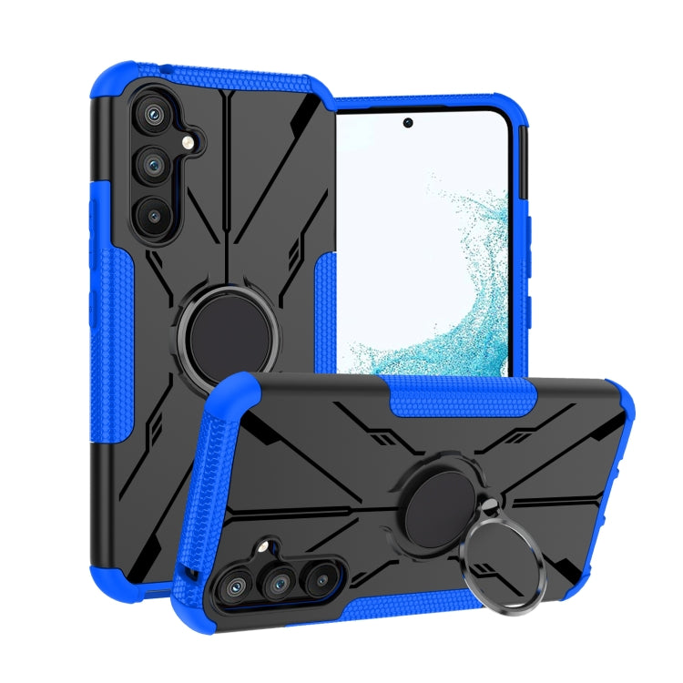 For Samsung Galaxy A54 5G Armor Bear Shockproof PC + TPU Phone Case with Ring