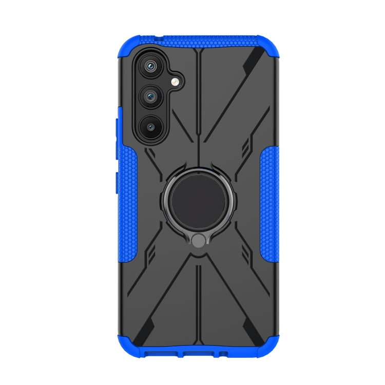 For Samsung Galaxy A54 5G Armor Bear Shockproof PC + TPU Phone Case with Ring