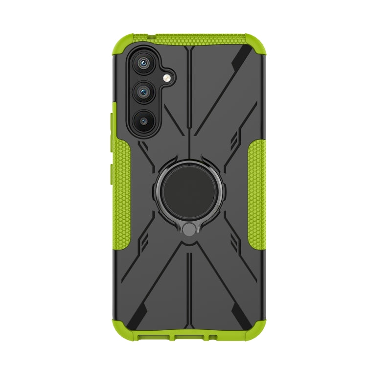For Samsung Galaxy A54 5G Armor Bear Shockproof PC + TPU Phone Case with Ring