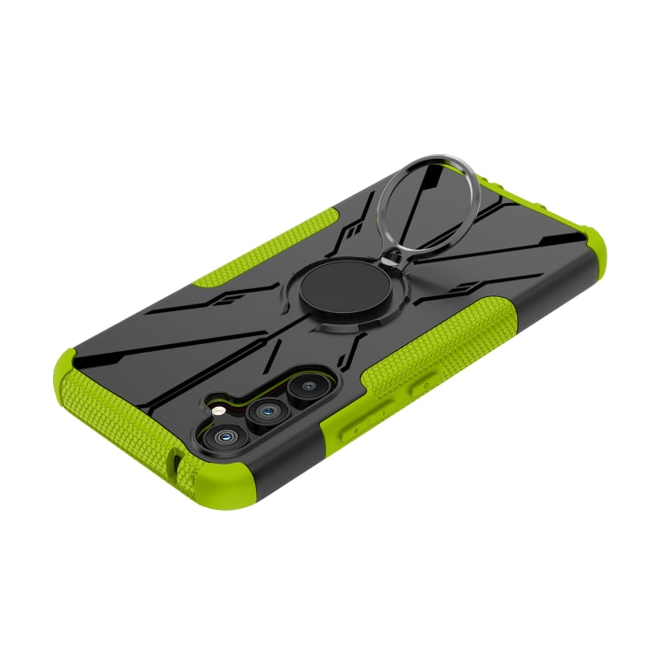 For Samsung Galaxy A54 5G Armor Bear Shockproof PC + TPU Phone Case with Ring