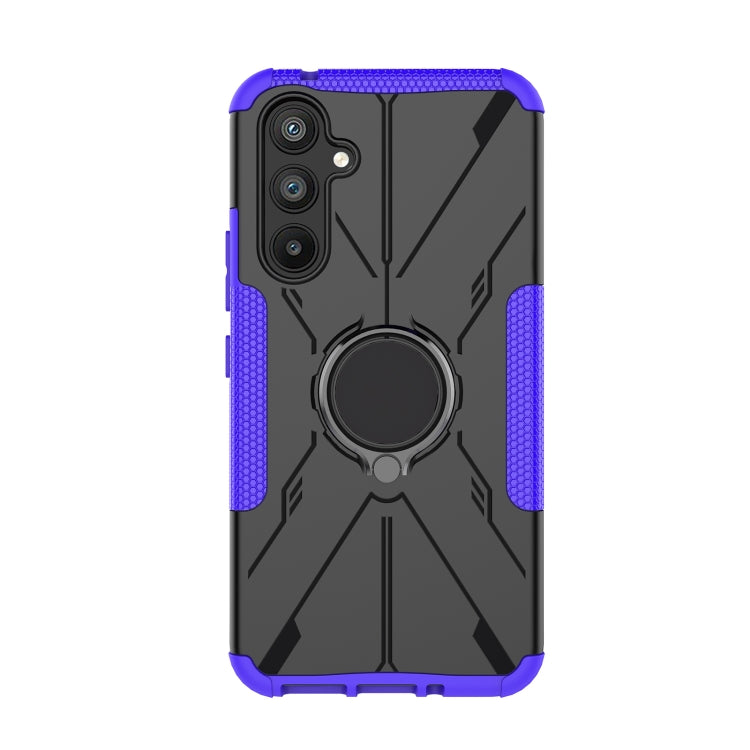 For Samsung Galaxy A54 5G Armor Bear Shockproof PC + TPU Phone Case with Ring