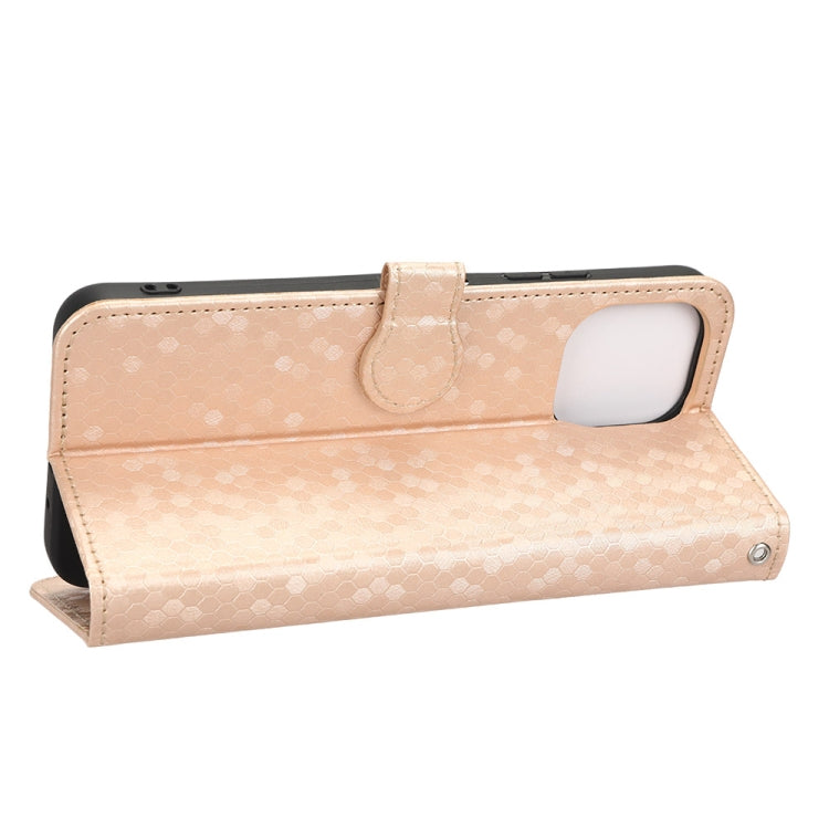 For Huawei nova Y61 Honeycomb Dot Texture Leather Phone Case