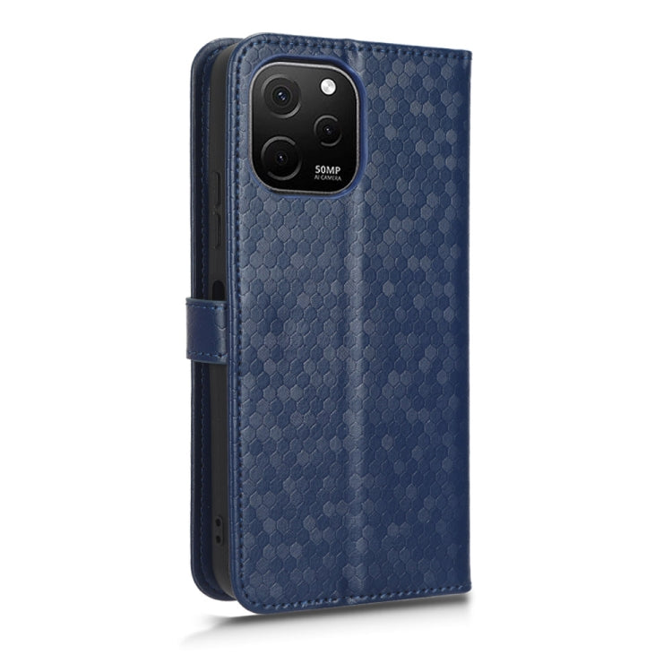 For Huawei nova Y61 Honeycomb Dot Texture Leather Phone Case