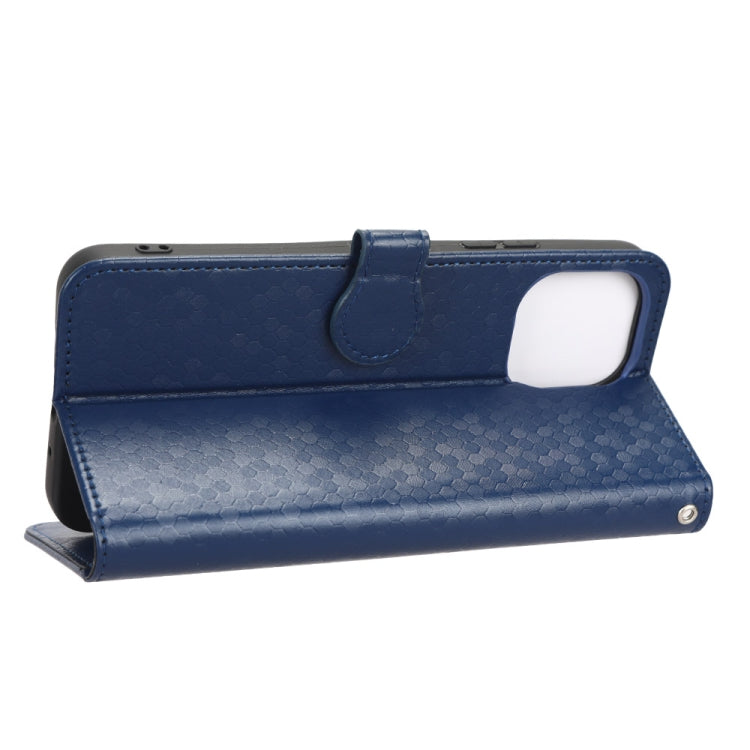 For Huawei nova Y61 Honeycomb Dot Texture Leather Phone Case