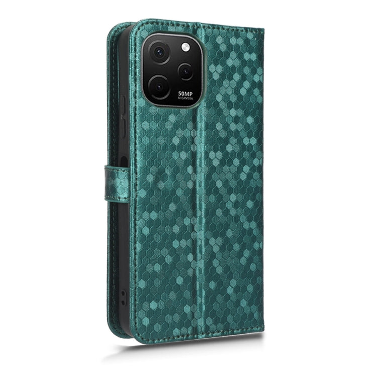 For Huawei nova Y61 Honeycomb Dot Texture Leather Phone Case
