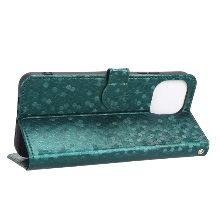 For Huawei nova Y61 Honeycomb Dot Texture Leather Phone Case