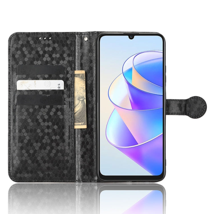For Honor Play 40 Honeycomb Dot Texture Leather Phone Case