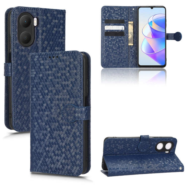 For Honor Play 40 Honeycomb Dot Texture Leather Phone Case