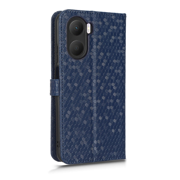 For Honor Play 40 Honeycomb Dot Texture Leather Phone Case