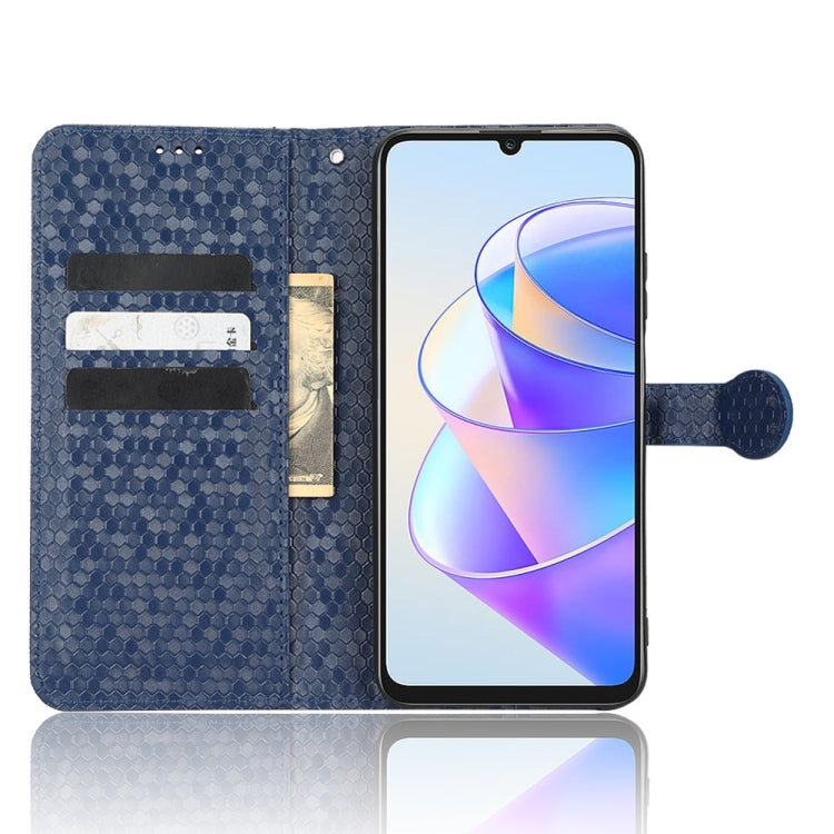 For Honor Play 40 Honeycomb Dot Texture Leather Phone Case