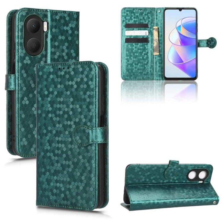 For Honor Play 40 Honeycomb Dot Texture Leather Phone Case