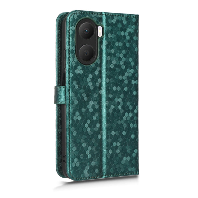 For Honor Play 40 Honeycomb Dot Texture Leather Phone Case