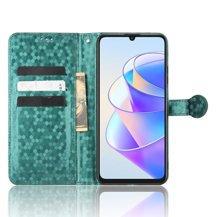 For Honor Play 40 Honeycomb Dot Texture Leather Phone Case