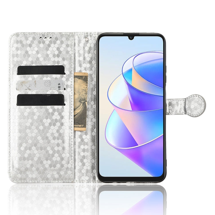For Honor Play 40 Honeycomb Dot Texture Leather Phone Case