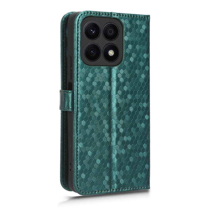 For Honor X8a Honeycomb Dot Texture Leather Phone Case