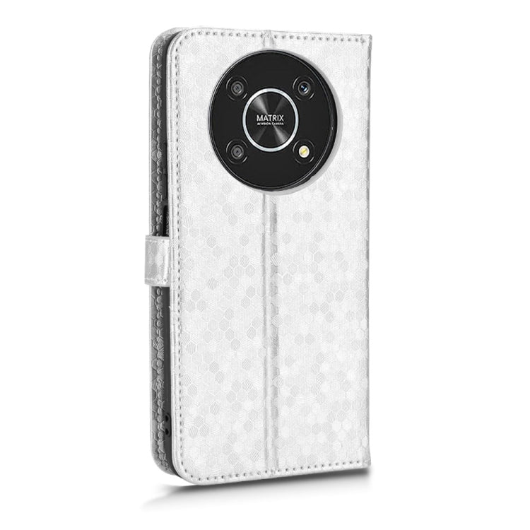 For Honor X9 Honeycomb Dot Texture Leather Phone Case