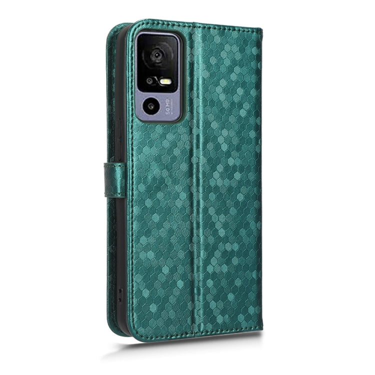 For TCL 40R Honeycomb Dot Texture Leather Phone Case