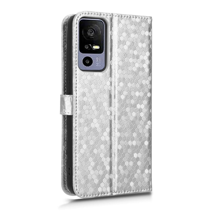 For TCL 40R Honeycomb Dot Texture Leather Phone Case