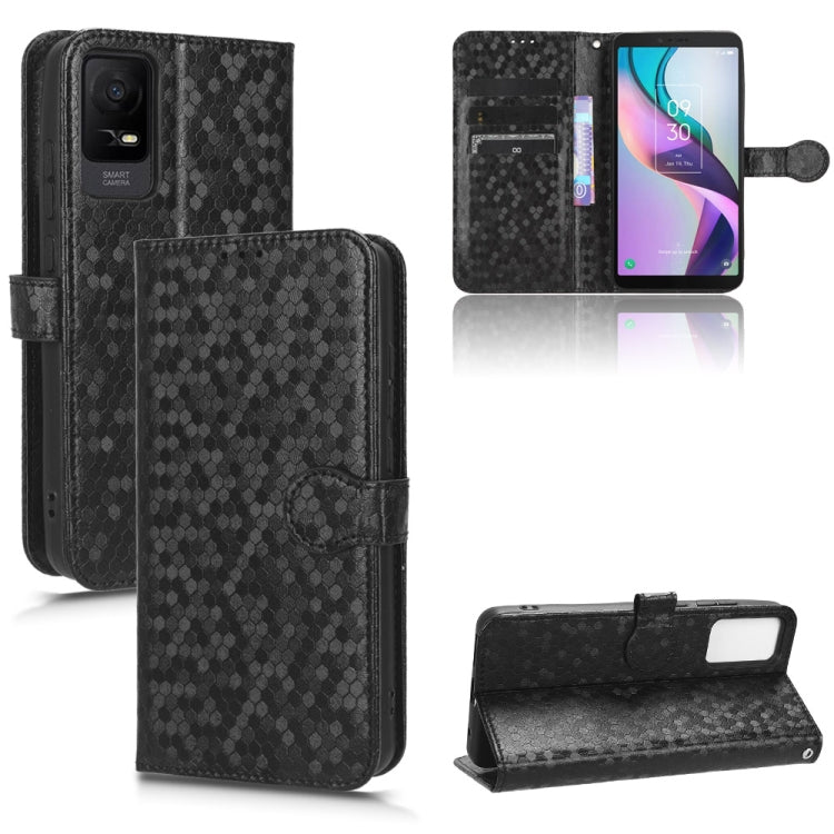 For TCL Ion X Honeycomb Dot Texture Leather Phone Case
