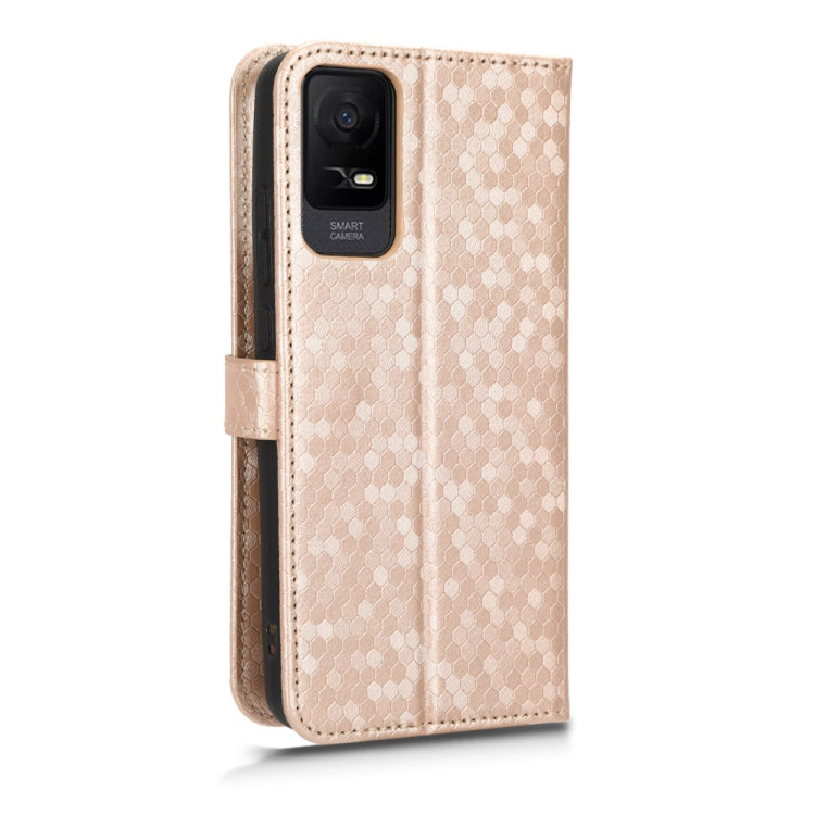 For TCL Ion X Honeycomb Dot Texture Leather Phone Case