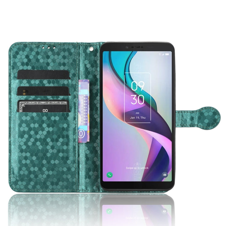 For TCL Ion X Honeycomb Dot Texture Leather Phone Case