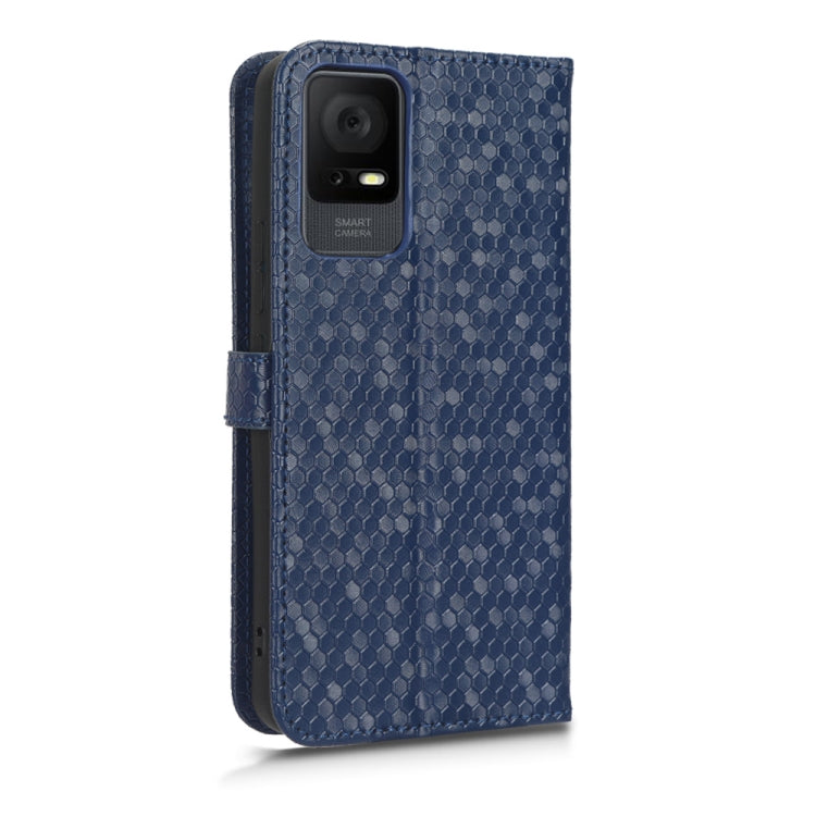 For TCL 405 / TCL 406 T506D Honeycomb Dot Texture Leather Phone Case