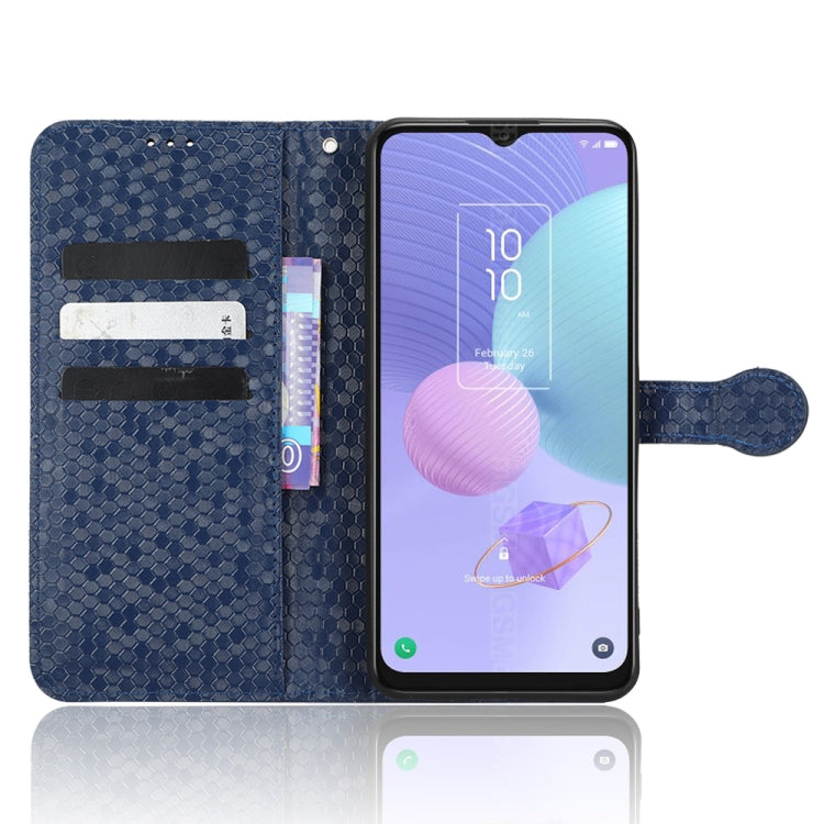 For TCL 405 / TCL 406 T506D Honeycomb Dot Texture Leather Phone Case