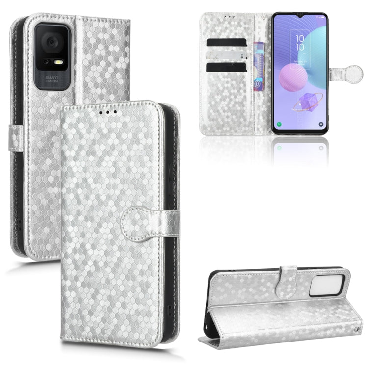 For TCL 405 / TCL 406 T506D Honeycomb Dot Texture Leather Phone Case