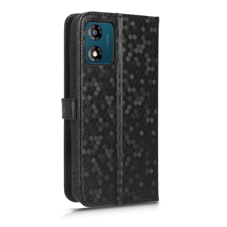 For Motorola Moto E13 4G Honeycomb Dot Texture Leather Phone Case