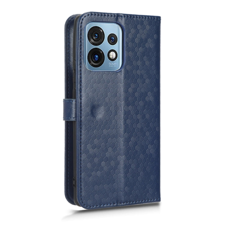 For Motorola Moto X40 Pro Honeycomb Dot Texture Leather Phone Case