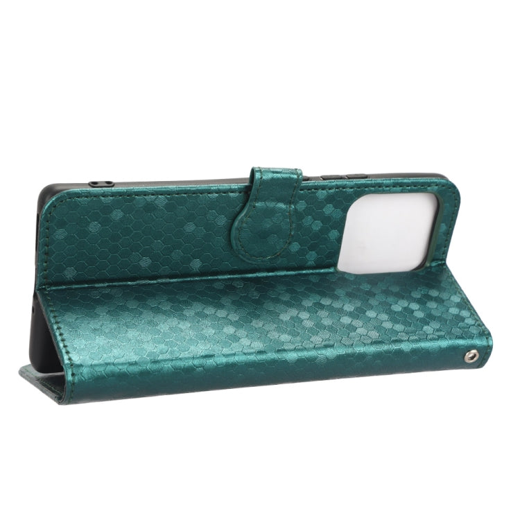 For Motorola Moto X40 Pro Honeycomb Dot Texture Leather Phone Case