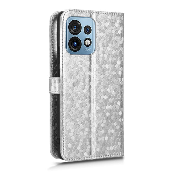 For Motorola Moto X40 Pro Honeycomb Dot Texture Leather Phone Case