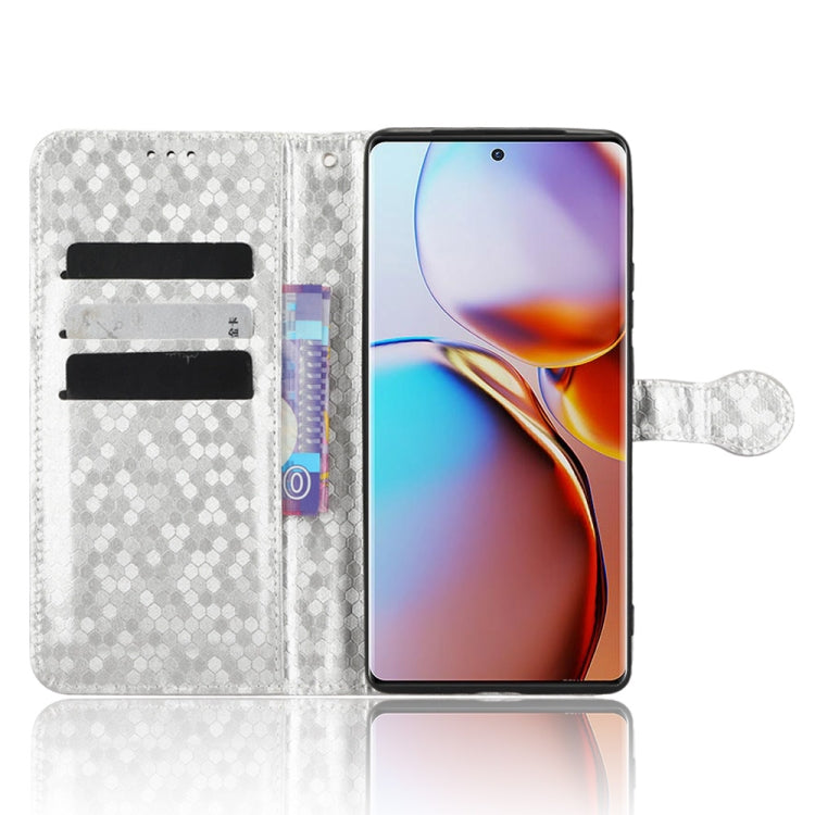 For Motorola Moto X40 Pro Honeycomb Dot Texture Leather Phone Case