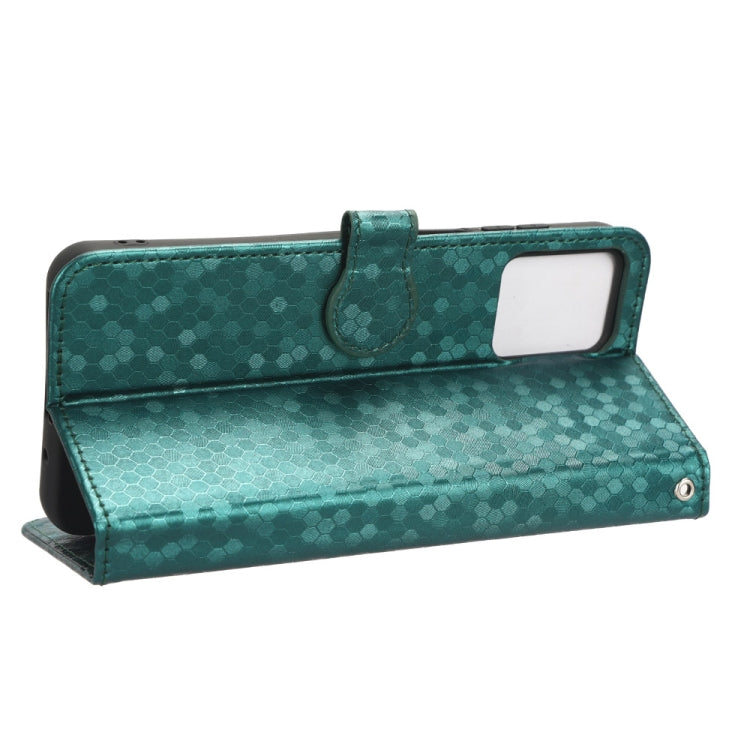 For Motorola Moto G73 5G Honeycomb Dot Texture Leather Phone Case