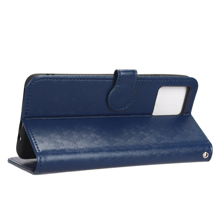 For Motorola Moto G72 4G Honeycomb Dot Texture Leather Phone Case