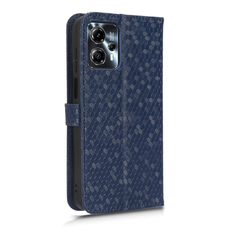 For Motorola Moto G13 / G23 4G Honeycomb Dot Texture Leather Phone Case