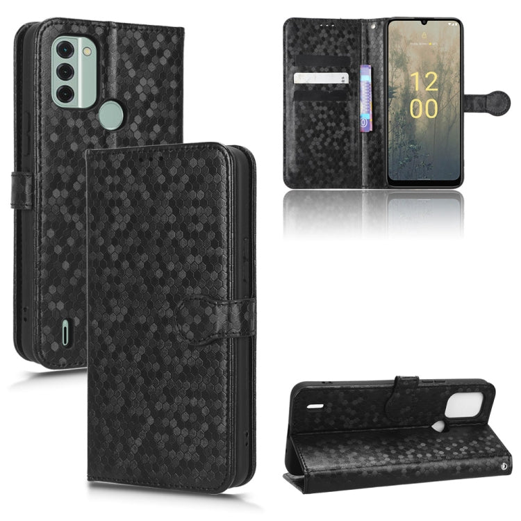 For Nokia C31 Honeycomb Dot Texture Leather Phone Case