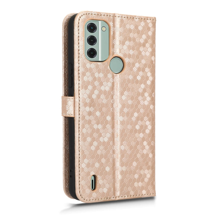 For Nokia C31 Honeycomb Dot Texture Leather Phone Case