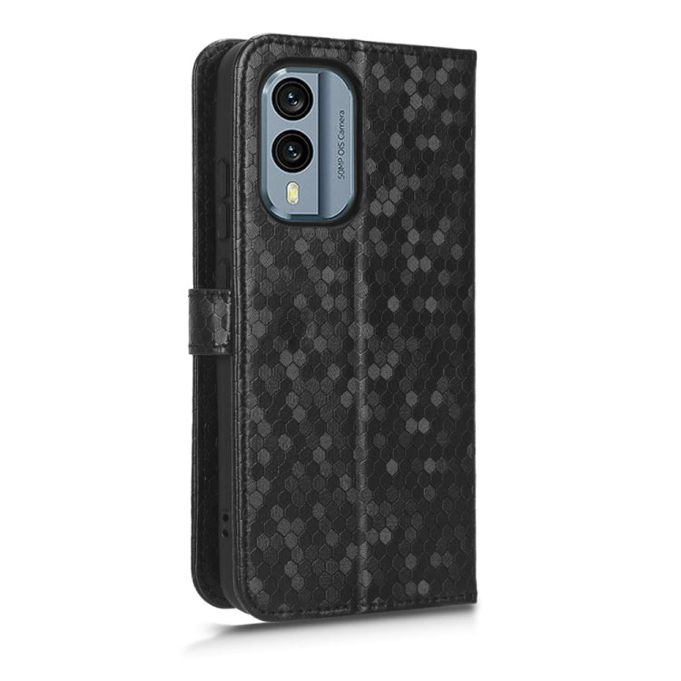 For Nokia X30 5G Honeycomb Dot Texture Leather Phone Case