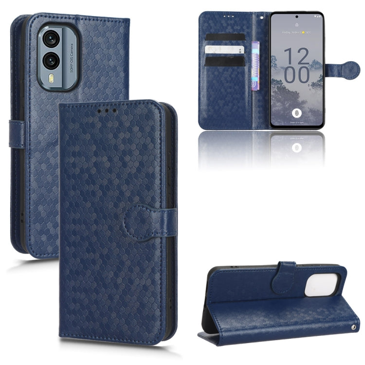 For Nokia X30 5G Honeycomb Dot Texture Leather Phone Case