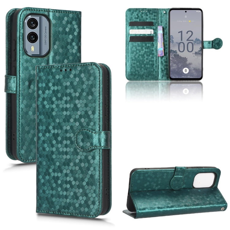 For Nokia X30 5G Honeycomb Dot Texture Leather Phone Case