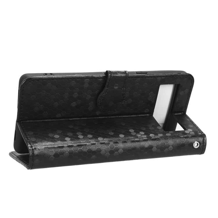 For Google Pixel 7a Honeycomb Dot Texture Leather Phone Case