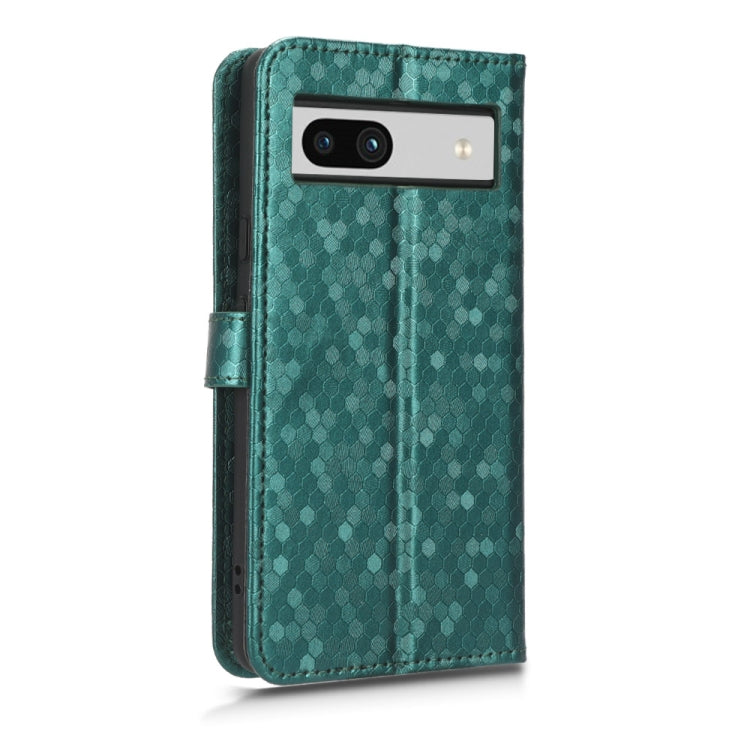 For Google Pixel 7a Honeycomb Dot Texture Leather Phone Case