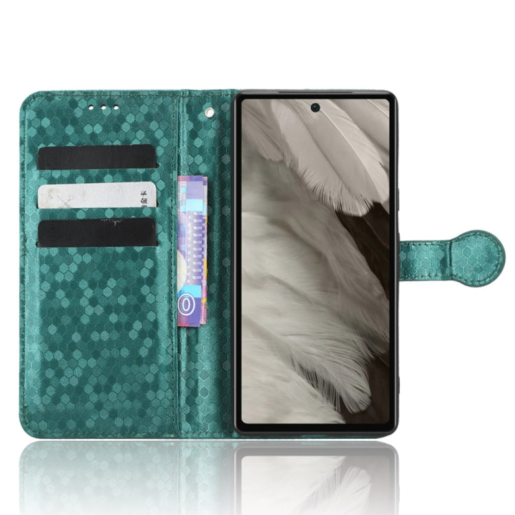 For Google Pixel 7a Honeycomb Dot Texture Leather Phone Case