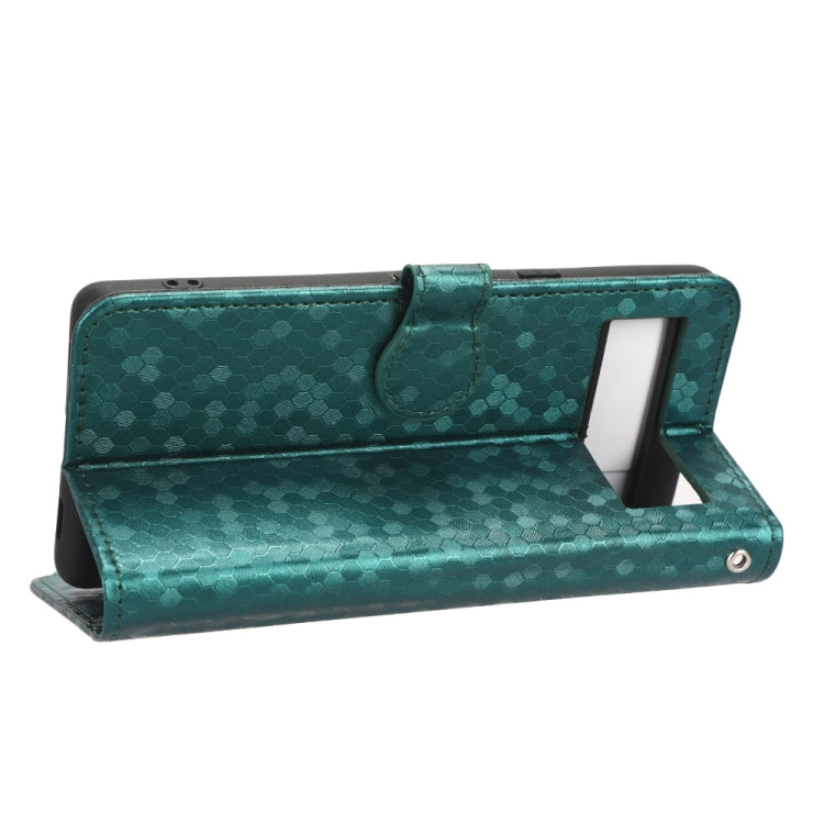 For Google Pixel 7a Honeycomb Dot Texture Leather Phone Case